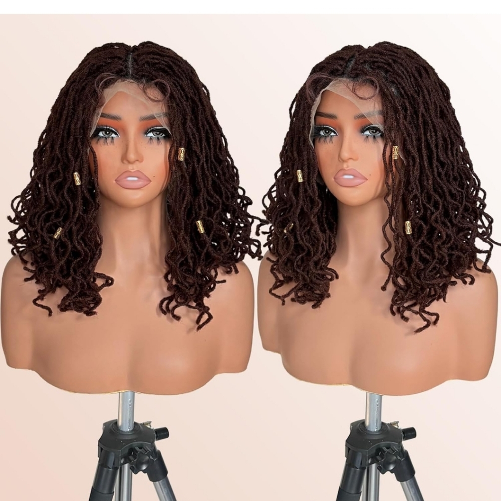 Curly Brown Lace Front Wig